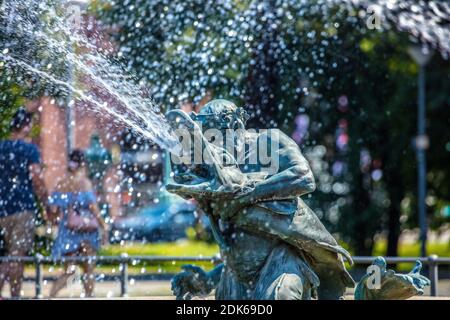 Deutschland, Baden-Württemberg, Stadt Mannheim. Am Wasserturm Stockfoto