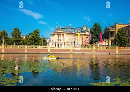 Deutschland, Mecklenburg-Vorpommern, Landeshauptstadt Schwerin, Staatstheater mit Museum Stockfoto