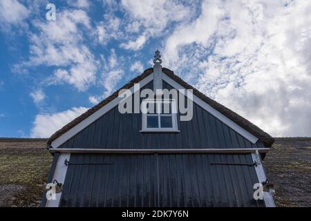 Ein Tag in Holland: Sonnenaufgang im Polder, Citywalk in Dordrecht. Stockfoto