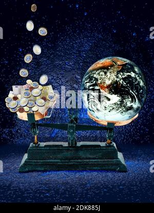 Budget für Umwelt Stockfoto