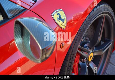 Castelnuovo don Bosco, Piemont/Italien-05/27/2018-Treffen der Supercars. Stockfoto