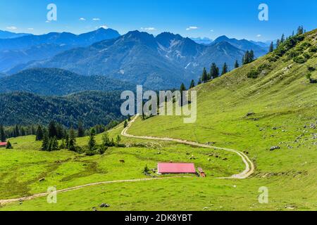 Deutschland, Bayern, Oberbayern, Oberland, Markt Schliersee, Kreis Spitzingsee, Kümpfl Alm Stockfoto