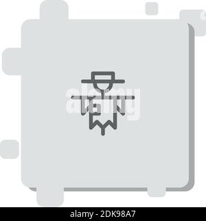 scarecrow Vektor-Symbol Moderne einfache Vektor-Illustration Stock Vektor