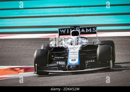 89 Aitken Jack (gbr), Williams Racing F1 FW43, Aktion während des Formel 1 Abu Dhabi Rookie Test 2020, am 15. Dezember 2020 auf dem Yas Marina Circuit, in Abu Dhabi - Foto Antonin Vincent / DPPI / LM Stockfoto