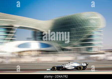 89 Aitken Jack (gbr), Williams Racing F1 FW43, Aktion während des Formel 1 Abu Dhabi Rookie Test 2020, am 15. Dezember 2020 auf dem Yas Marina Circuit, in Abu Dhabi - Foto Antonin Vincent / DPPI / LM Stockfoto