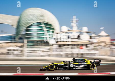 46 ZHOU Guanyu (Chi), Renault F1 Team RS20, Aktion während des Formel 1 Abu Dhabi Rookie Test 2020, am 15. Dezember 2020 auf dem Yas Marina Circuit, in Abu Dhabi - Foto Antonin Vincent / DPPI / LM Stockfoto