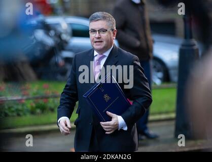 London, Großbritannien. Dezember 2020. Robert Buckland, Lord Chancellor und Secretary of State for Justice, kommt zur Kabinettssitzung. Kredit: Mark Thomas/Alamy Live Nachrichten Stockfoto