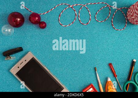 La Navidad reflejada en fondos con emocion en variados contextos de fondos y colores. Stockfoto