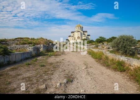 Ukraine, Krim, Sewastopol, Khersoness, St. Vladimir's Cathedral Stockfoto