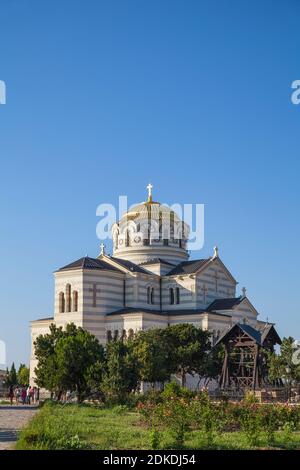 Ukraine, Krim, Sewastopol, Antike Stadt Chersoness, St. Vladimir's Kathedrale Stockfoto