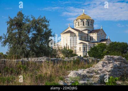 Ukraine, Krim, Sewastopol, Khersoness, St. Vladimir's Cathedral Stockfoto