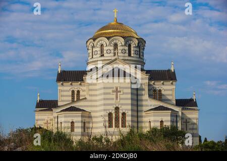 Ukraine, Krim, Sewastopol, Antike Stadt Chersoness, St. Vladimir's Kathedrale Stockfoto