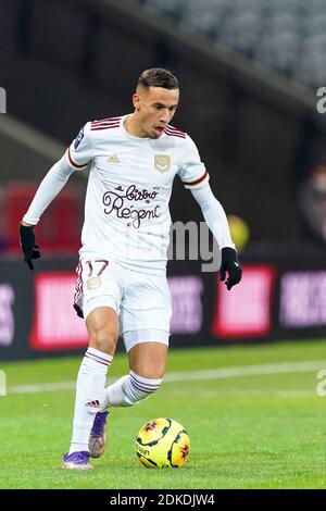 Mehdi Zerkane von Girondins Bordeaux während des Liga-1-Spiels zwischen Lille OSC und Girondins Bordeaux im Stade Pierre Mauroy am 13. Dezember 2020 in Lille, Frankreich. Stockfoto