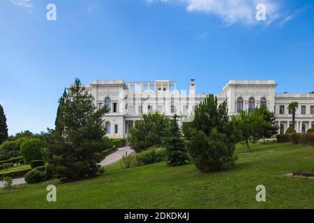 Ukraine, Krim, Liwadia-palast, Ort der Konferenz von Jalta 1945 Stockfoto