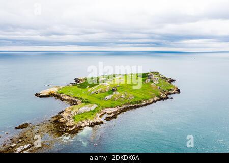 Luftaufnahme der Dalkey Island im County Dublin, Irland Stockfoto