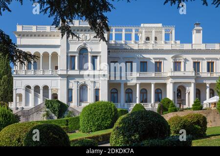 Ukraine, Krim, Liwadia-palast, Ort der Konferenz von Jalta 1945 Stockfoto