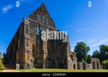 England, East Sussex, Battle, die Ruinen der Battle Abbey Stockfoto