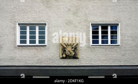 Facade details in the Schwabing district of Munich Stockfoto