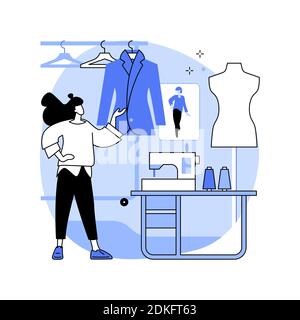 Mode-Design abstrakte Konzept Vektor Illustration. Stock Vektor