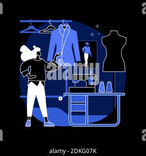 Mode-Design abstrakte Konzept Vektor Illustration. Stock Vektor