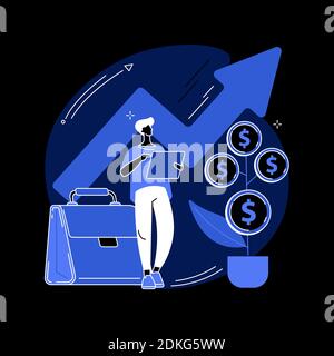 Portfolio Income Abstract Concept Vector Illustration. Stock Vektor