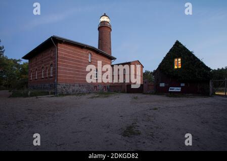 Deutschland, Mecklenburg-Vorpommern, Prerow, Leuchtturm am Darßer Ort, Ostsee Stockfoto