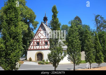 The St. Leonhard Chapel is a sight of the town of Pfullendorf Stock Photo