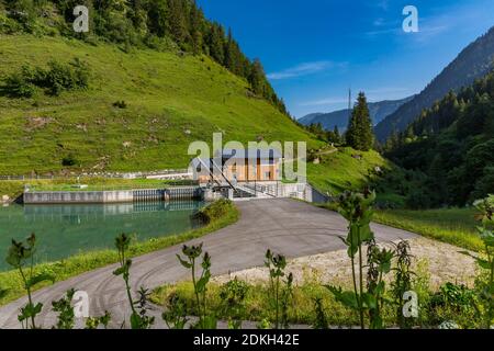 Wasserwerk Bärenwerk, großes Wiesbachhorn Aussichtspunkt, Großglockner Hochalpenstraße, Nationalpark hohe Tauern, Salzburger Land, Kärnten, Österreich, Europa Stockfoto