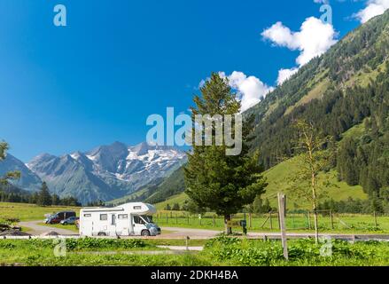 Ferleiten, in the back Fuschertörl, Grossglockner High Alpine Road, Hohe Tauern National Park, Salzburg State, Carinthia, Austria, Europe Stock Photo