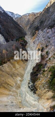 Canyon Panorama im Hochformat Stockfoto