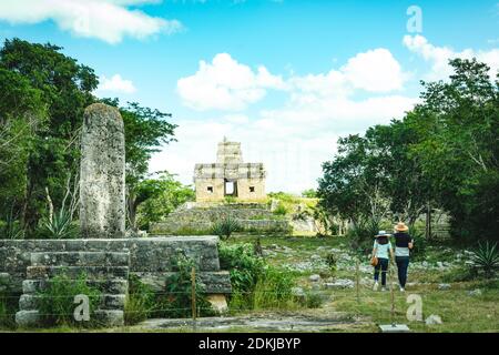 Maya älteste Stadt 'zibilchaltún Ruine' in Merida, Mexiko Stockfoto