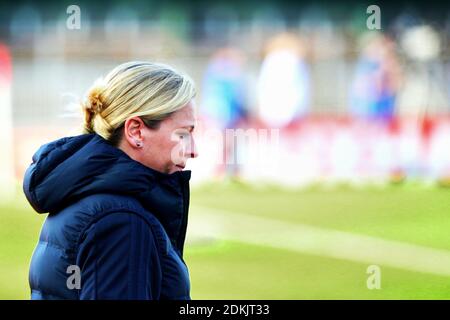 Newport, Wales, Großbritannien. Juni 2018. Jayne Ludlow Wales Manager. Wales Women vs. Russia Women, FIFA Women's World Cup 2019 Qualifikationsspiel, Gruppe A bei t Stockfoto