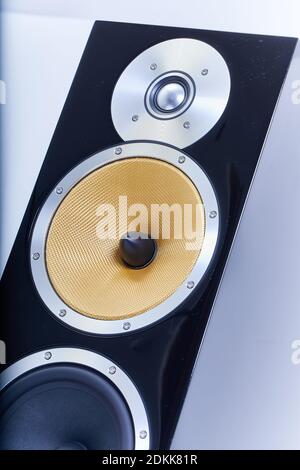 HiFi-Lautsprecher mit Top-Details Stockfoto