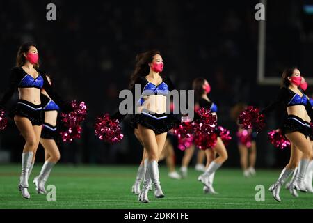 Tokyo Dome, Tokio, Japan. Dezember 2020. Gesamtansicht, 15. DEZEMBER 2020 - American Football : X League Championship 'Japan X Bowl' between Fujitsu Frontiers 7-13 Obic Seagulls at Tokyo Dome, Tokyo, Japan. Quelle: Naoki Morita/AFLO SPORT/Alamy Live News Stockfoto