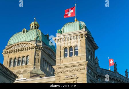 Bundeshaus Bundeshaus Bern Schweiz Stockfoto