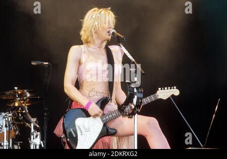 Courtney Love with Hole beim Glastonbury Festival 1999 Stockfoto