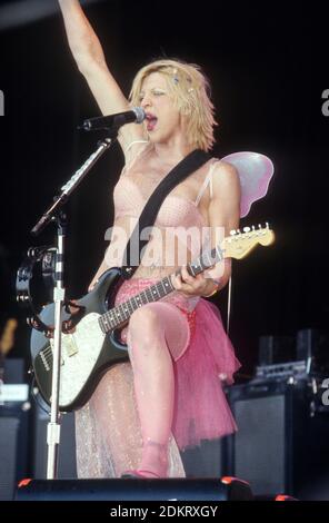 Courtney Love with Hole beim Glastonbury Festival 1999 Stockfoto