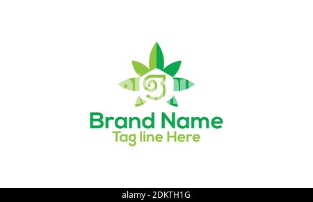 Cannabis B Buchstabe Logo Design und Vektor-Vorlage. Stock Vektor