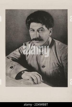 Retro-Foto von Joseph Stalin. Joseph Stalin (1878 – 1953) ein georgischer Revolutionär und sowjetischer Politiker, der die Sowjetunion von Mitte der 1920er Jahre anführte Stockfoto