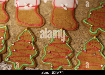 Gingerbread Cookie Baking, perfect for the festive season ! Taken in my home kitchen 2020 Stockfoto