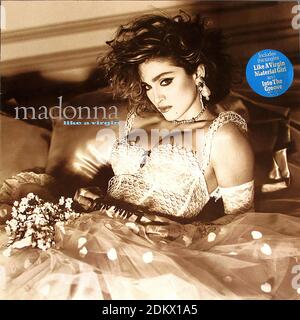 Madonna Like a Virgin - Vintage Vinyl Schallplattencover Stockfoto