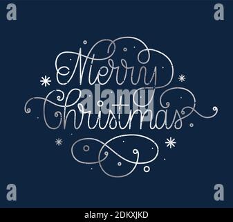 Frohe Weihnachten Grunge Retro Silber Grußkarte Stock Vektor