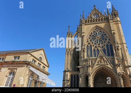 Kathedrale von Metz (St.-Stephans-Kathedrale), Frankreich Stockfoto