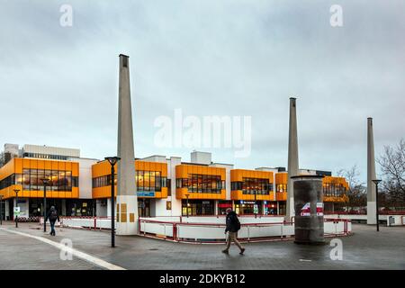 Menschenleerer Campus der TU Dortmund während der Stilllegung In der COVID-19-Krise Stockfoto