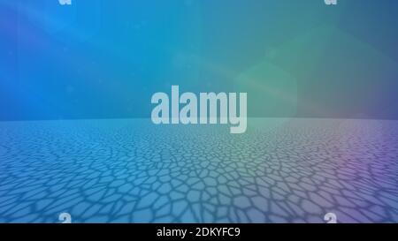Ruhige Unterwasser abstrakte Szene 3D Rendering Illustration Stockfoto