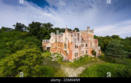 Burgruine in Mikosszeplak, Ungarn Stockfoto