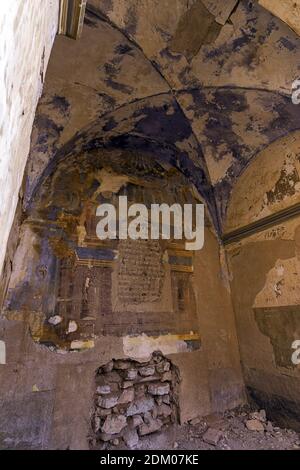 Die Überreste eines Klosters in der Nähe von Belchite zerstört während der Spanischer Bürgerkrieg Stockfoto