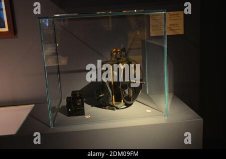 Ausstellung von Mumien, Artefakten und ägyptischen Funden im Ägyptischen Museum von Turin Stockfoto