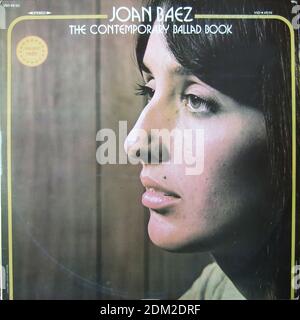 Joan Baez - The Contemporary Ballad Book - Vintage Vinyl Albumcover Stockfoto