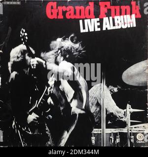 Grand Funk - Live Album, 2LP - Vintage Vinyl Album Cover Stockfoto